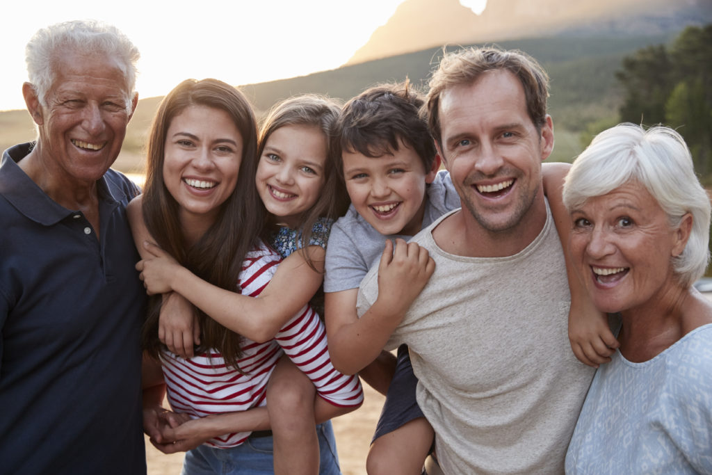 Image shows family members of all ages benefit from Acupuncture